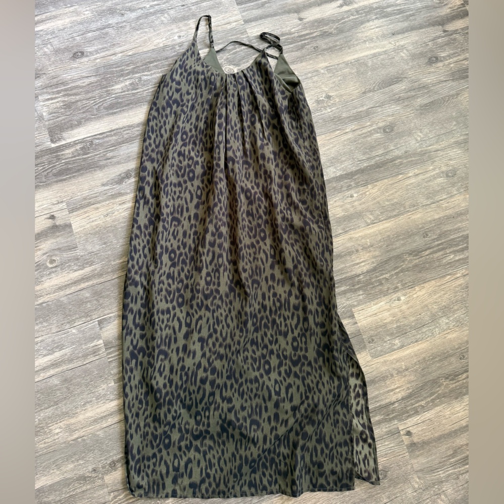 THML Leopard Maxi Dress Medium Flowy Animal Print